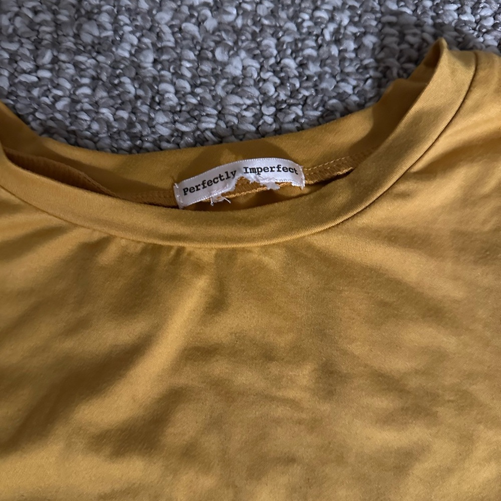 Women's Mustard Long Sleeve Tee